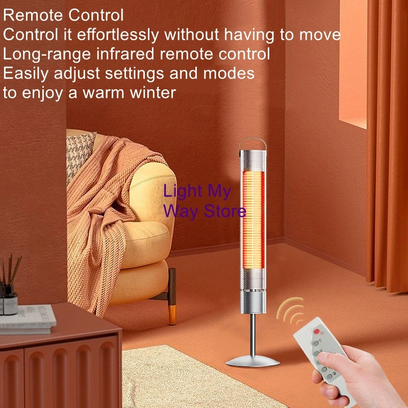 High-Power Outdoor Heater, Electric Heater for Home, Indoor and Outdoor Use, Quiet Operation