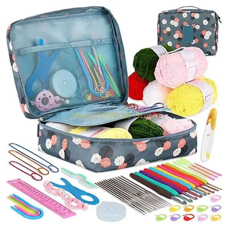 

Аксессуары для крючков, набор крючков, 58 шт., с удобным футляром, наборы для вязания крючком, лучшая распродажа