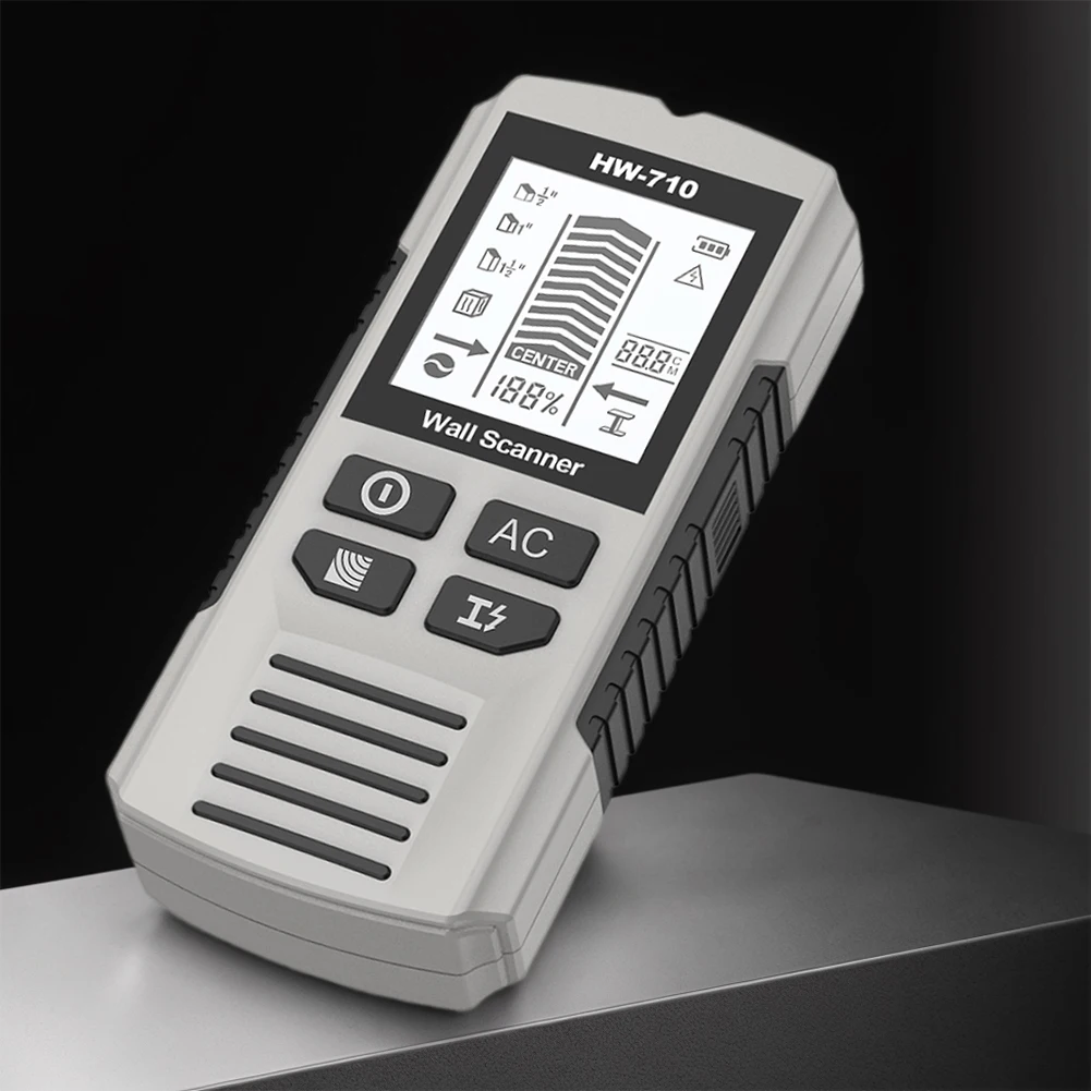 Localizador eletrônico do parafuso prisioneiro do detector do parafuso prisioneiro do varredor da parede 6-em-1 para a detecção do centro do parafuso prisioneiro do drywall de 1-1/2 Polegada