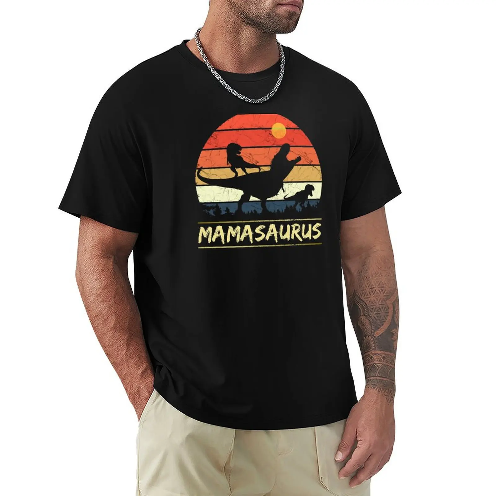 

Mamasaurus - Retro T-Shirt Work Wear Lightweight Tee