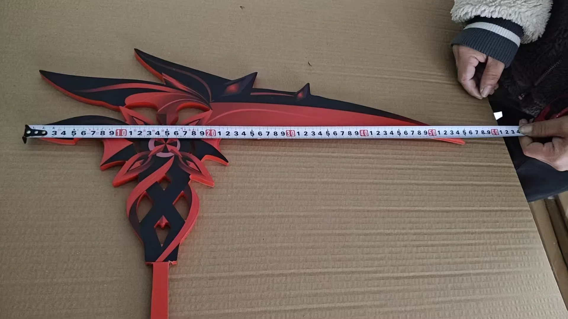 The Knave Arlecchino  Genshin Impact Sickle Cosplay Props for  Halloween Christmas Fancy Party