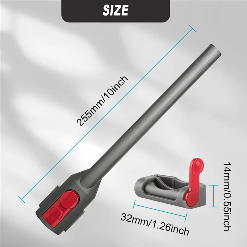 【24 ساعة-تخفيضات!】أداة شق للمكانس الكهربائية Dyson V7/V8 V10/V11 V12/V15 Gen5–25 سم/0.8 قدم فوهة سريعة التحرير مع الزناد L