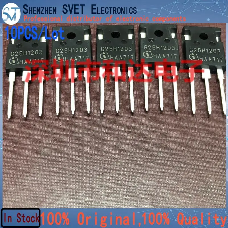 10PCS/Lot G25H1203 IGW25N120H3  TO-247 1200V 25AImported Original In Stock