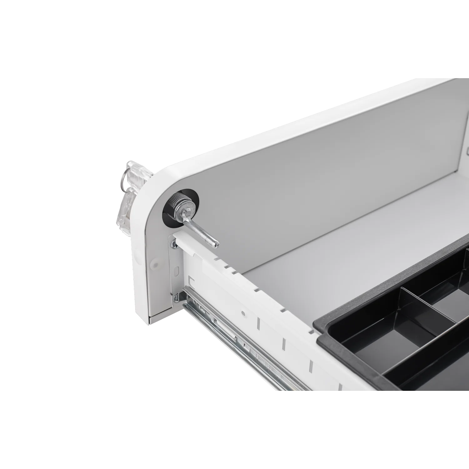 Kabinet File seluler 3 laci di bawah meja kantor, kabinet penyimpanan serbaguna gaya sederhana untuk File hukum/huruf/A4, desain 5 roda