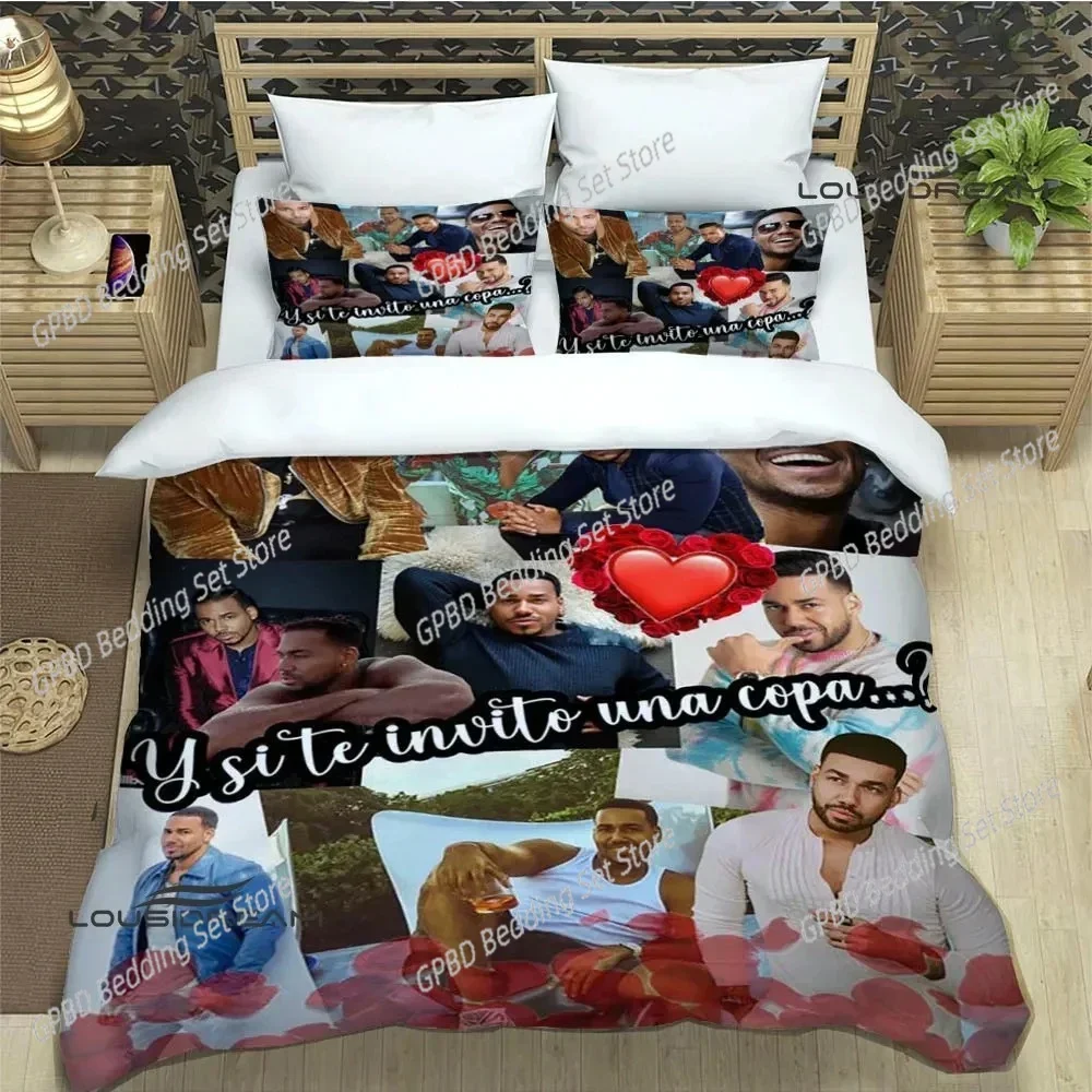 Singer Romeo Santos Comfortable Duvet Quilt Cover Pillowcase Bedding Set Children Bedroom Decoration Home Textile