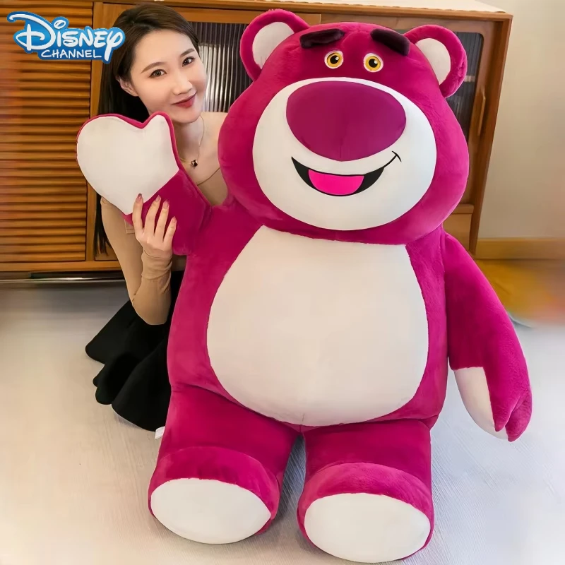 

30-80CM Big Size Disney Lotso Plushies Cartoon Anime Stuffed Kawaii Sleeping Ornament Soft Plush Doll Children's Toys Gifts