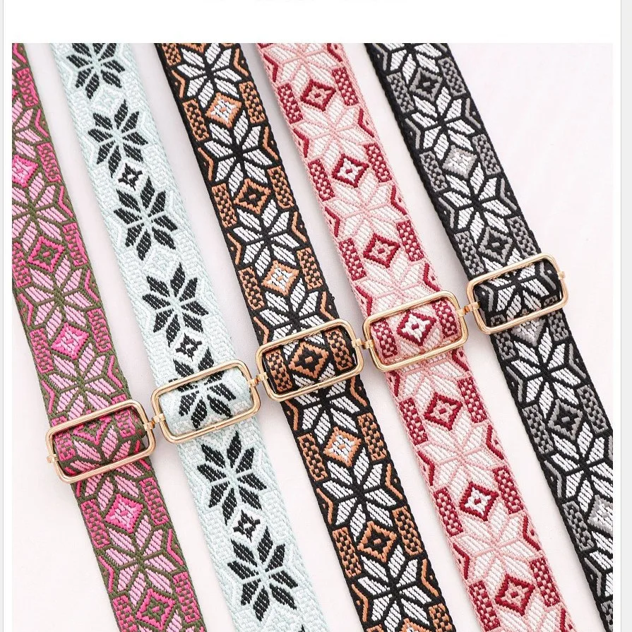 

Лидер продаж, аксессуары для сумок с узором снежинки, ремни для сумок ручной работы, регулируемые сменные ремни для снижения нагрузки, новинка через плечо