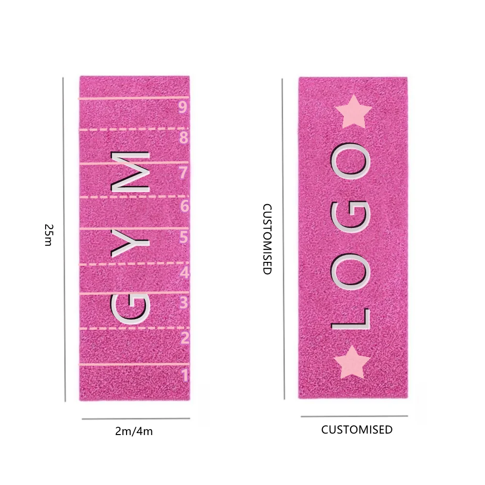 

Fashion Yoga Mats Print Eco-friendly / pink Grass Turf Lawn