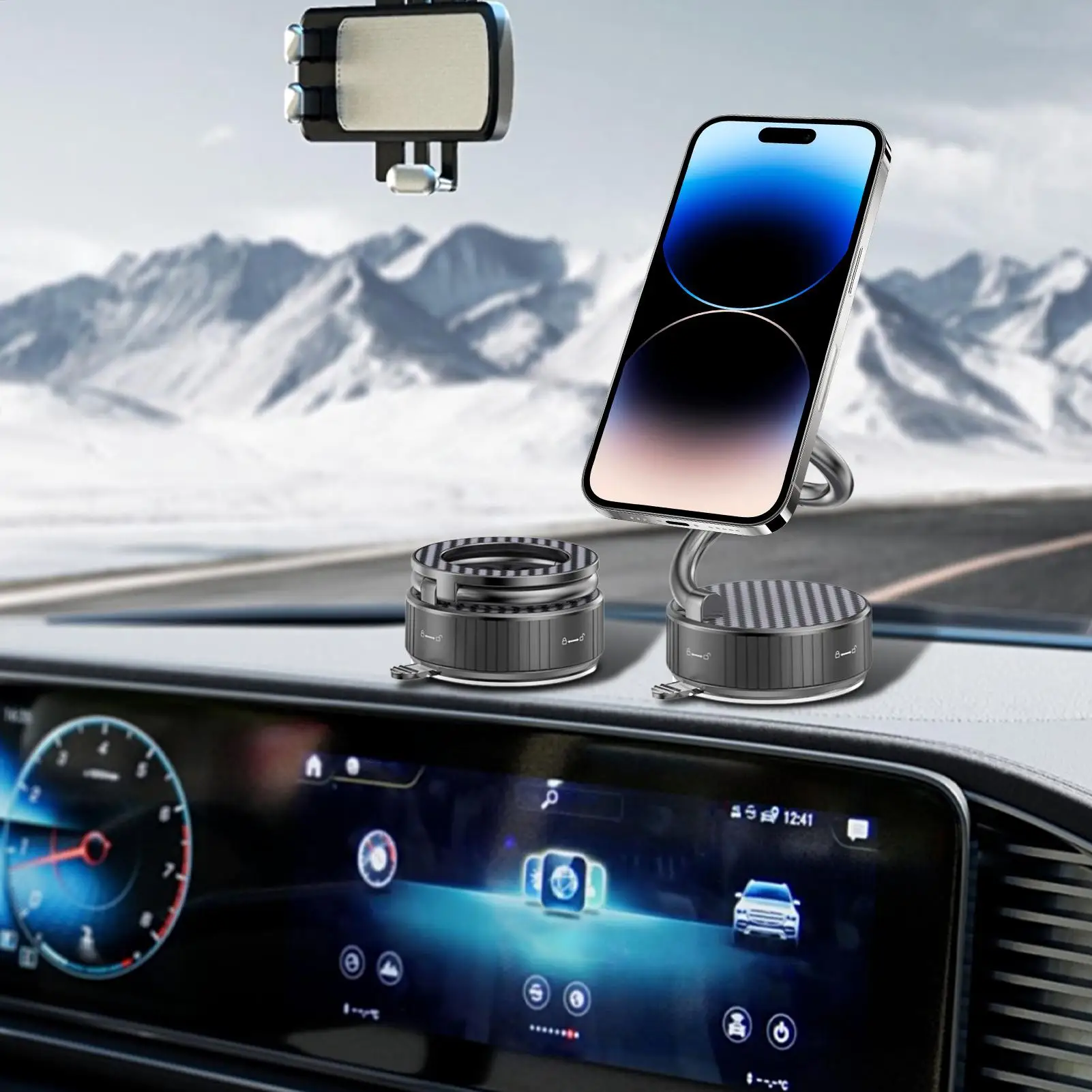 차량용 핸드폰 거치대 스마트폰 대시보드 자동차 여성 남성 차량 체육관 거울 여행용