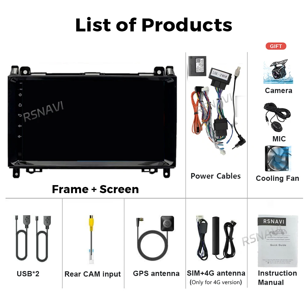 Android 16 Qualcomm For Mercedes Benz B200 W169 W245 Carplay Car Radio Viano Vito W639 Sprinter W906 Multimedia Video Player GPS view 2