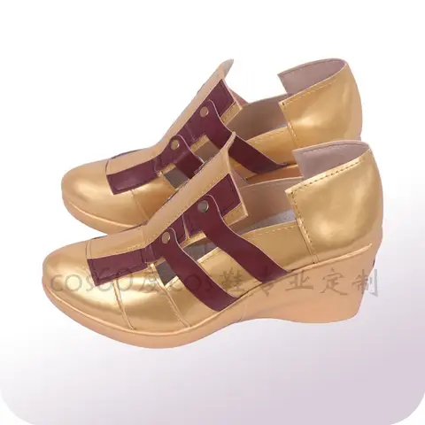 Anime Wonder Cosplay Damskor för Diana Cosplay Skor Stövlar Läder PU-läder Stridskostym Skor 10 best sales Wonder Woman-stövlar - №1