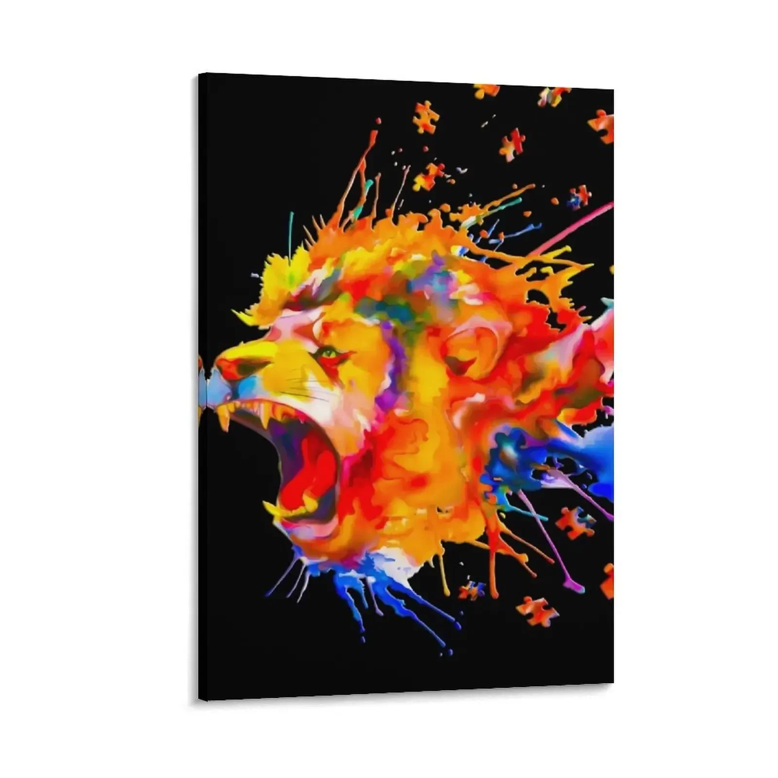 

Lion Roar - Autism Awareness Canvas Painting Decoration bedroom modern home decoration accessories for home decor