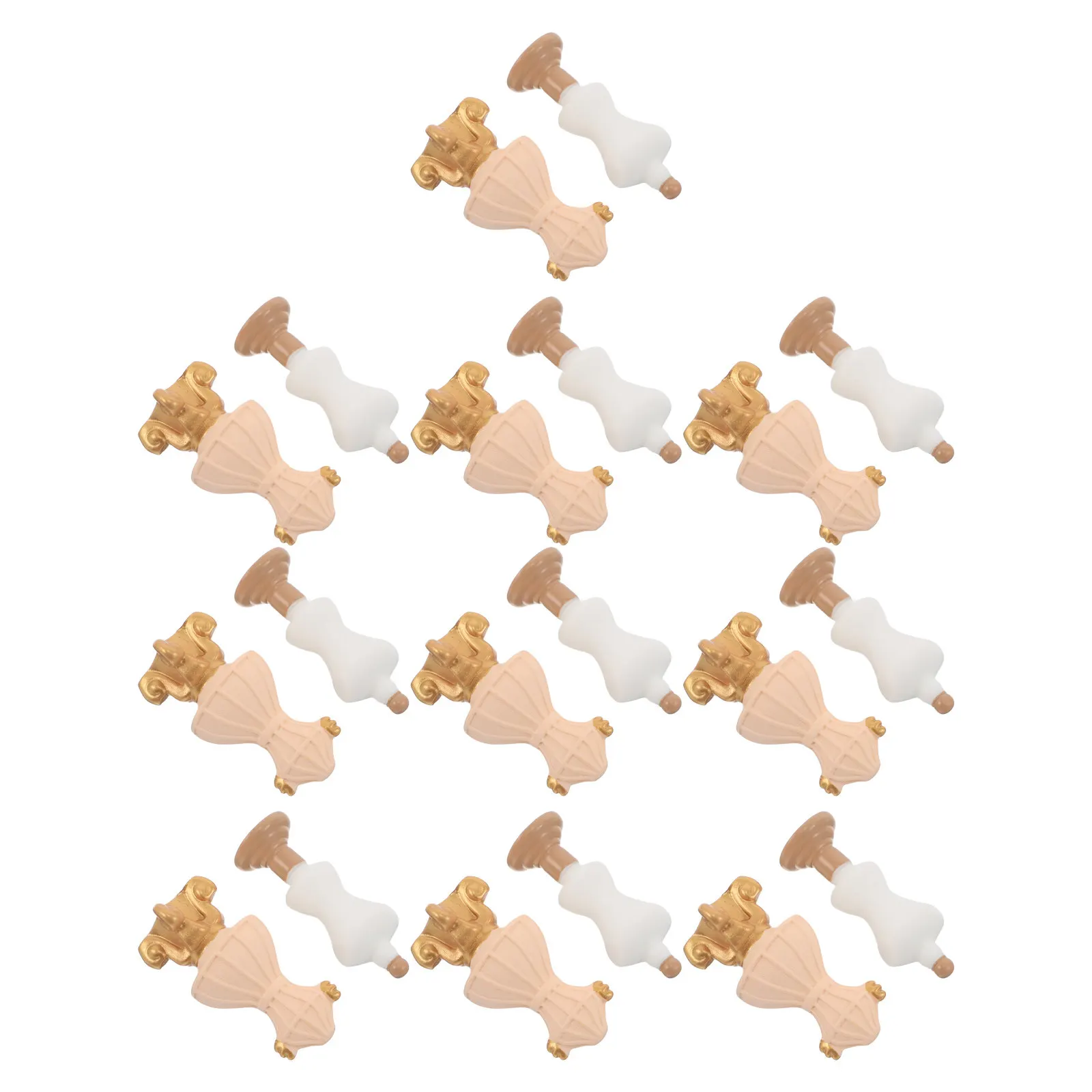 

20Pcs Mini Clothes Rack for Dollhouse Vintage Garment Stand Mannequin Boutique Display Retro Miniature Clothing Rack Accessories