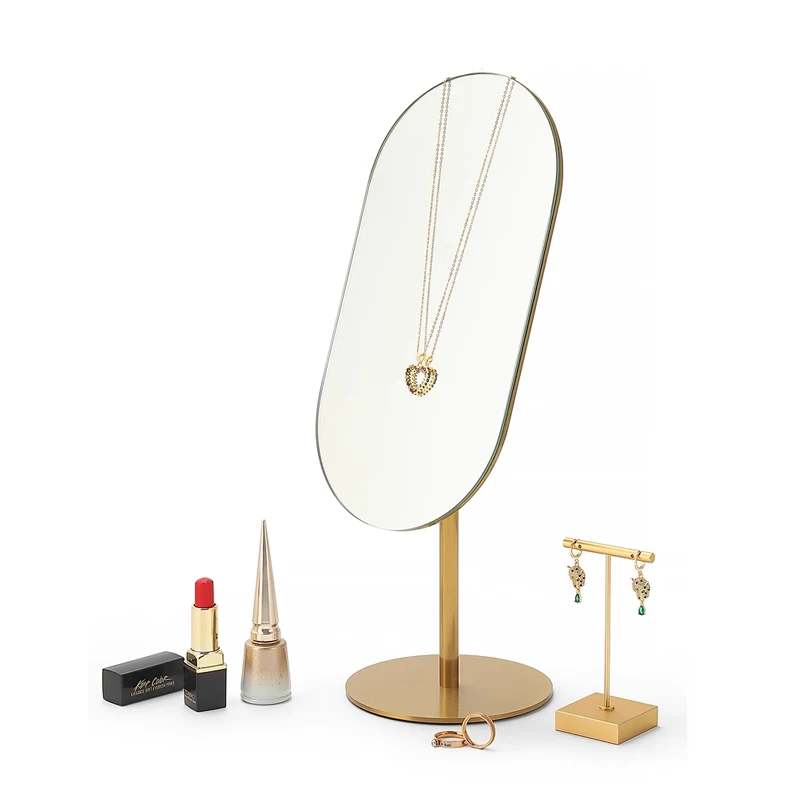 Jewelry Store Special Mirror Stainless Steel Luxury High Definition Tabletop Mirror Optical Store Counter Try-On Mirror