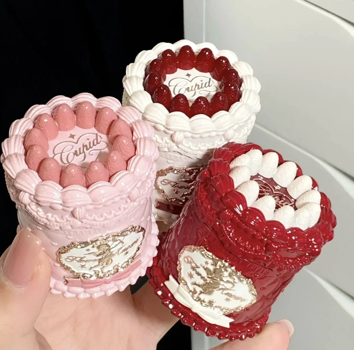 Flower Knows Strawberry Cupid Series Cake Lip Mud Velvet Matte Lip Cream Makeup