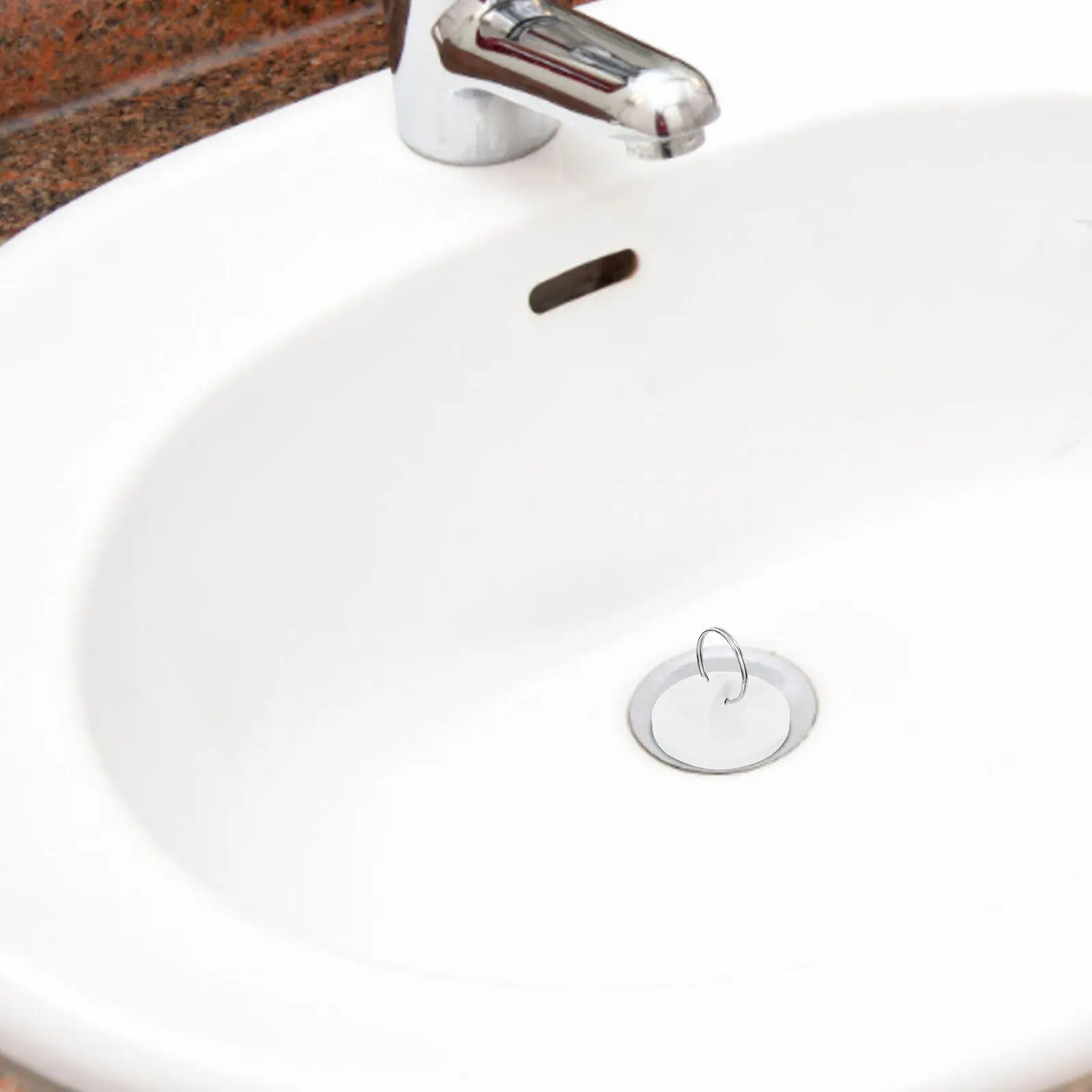 

Bathroom Kitchen Rubber Drain Plug Stopper for Sink Washbasin Tub Bathtub Drain Cover Tight Seal Leak Proof Pull Ring Design