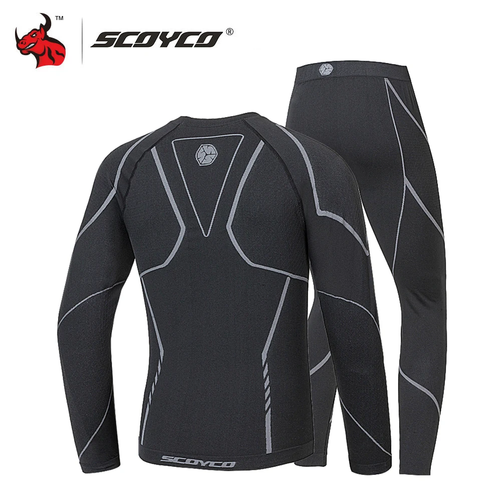 SCOYCO Keep Warm Motorcycle Set Perspiration And Quick Drying Motorcycle Jacket Motorcycle Riding Heating Underwear Breathable