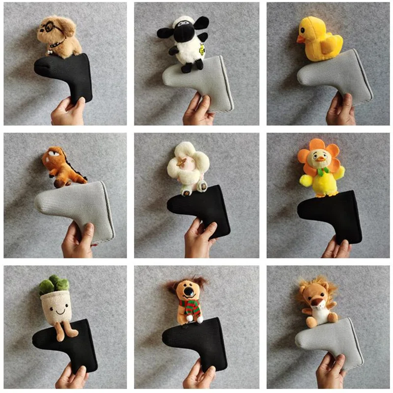 Мультяшный чехол для гольф-клуба, чехол для клюшки, магнитный защитный чехол для головы клюшки с одним словом, принадлежности для гольфа Мультяшный чехол для гольф-клуба, чехол для клюшки, магнитный защитный чехол для головы клюшки с одним словом, принадлежности для гольфа