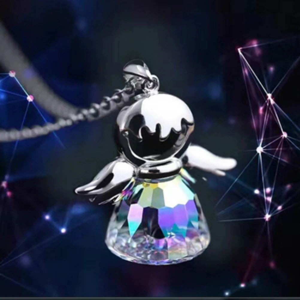 

Necklace Pendant Birthday Birthstone Gifts Jewelry Angel Crystal Miss