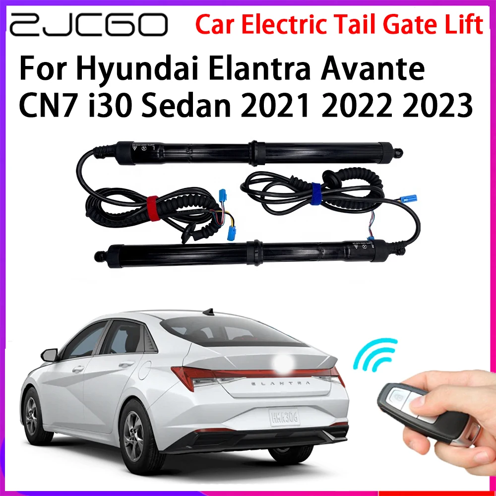 ZJCGO pengangkat pintu belakang mobil otomatis, sistem pemandu gerbang ekor elektrik untuk Hyundai Elantra Avante CN7 i30 Sedan 2021 ~ 2023