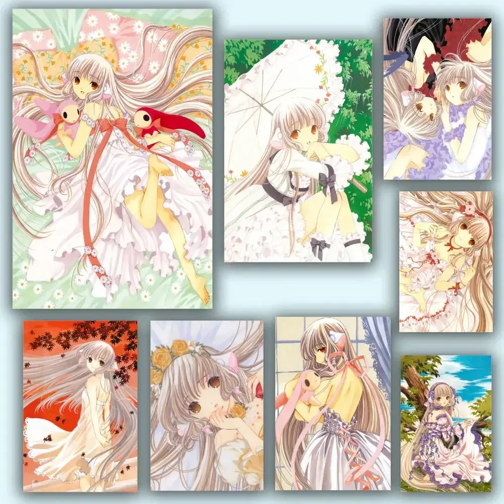 

C-ChobitS cartoon anmie Poster HD Waterproof PVC Wall Art - Aesthetic Removable For Office Home Bedroom