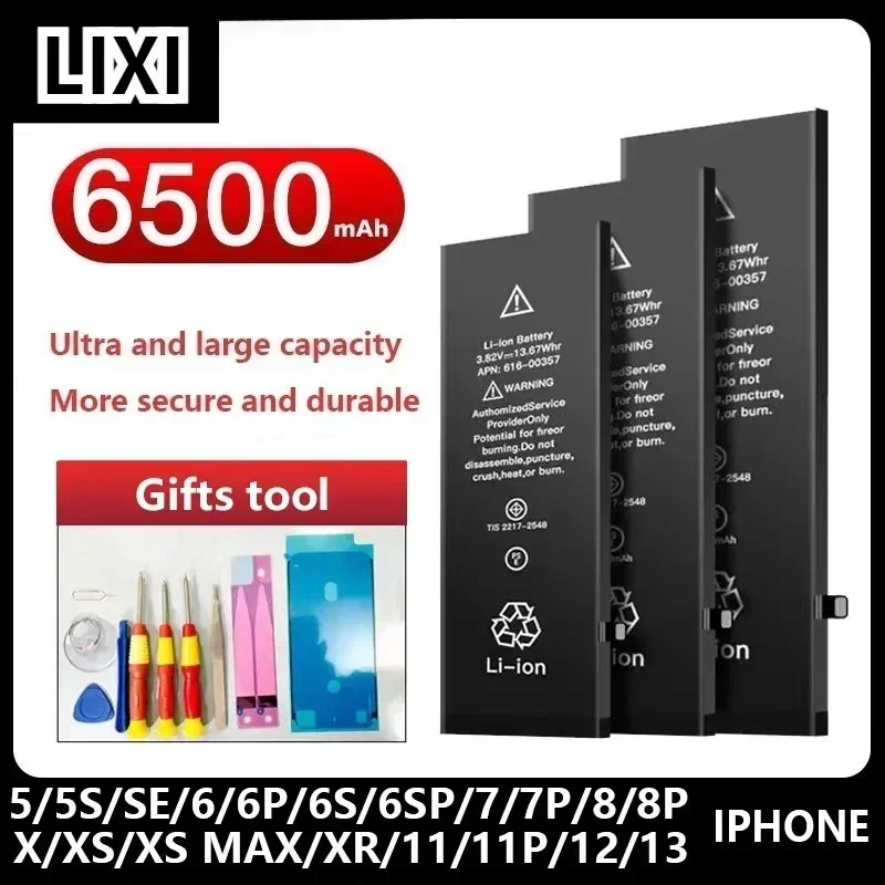 

Brand New Mobile Phone Battery High Capacity for IPhone XR X Xs 11 12 13 14 15 Pro Max Mini Rechargeable Lithium Battery