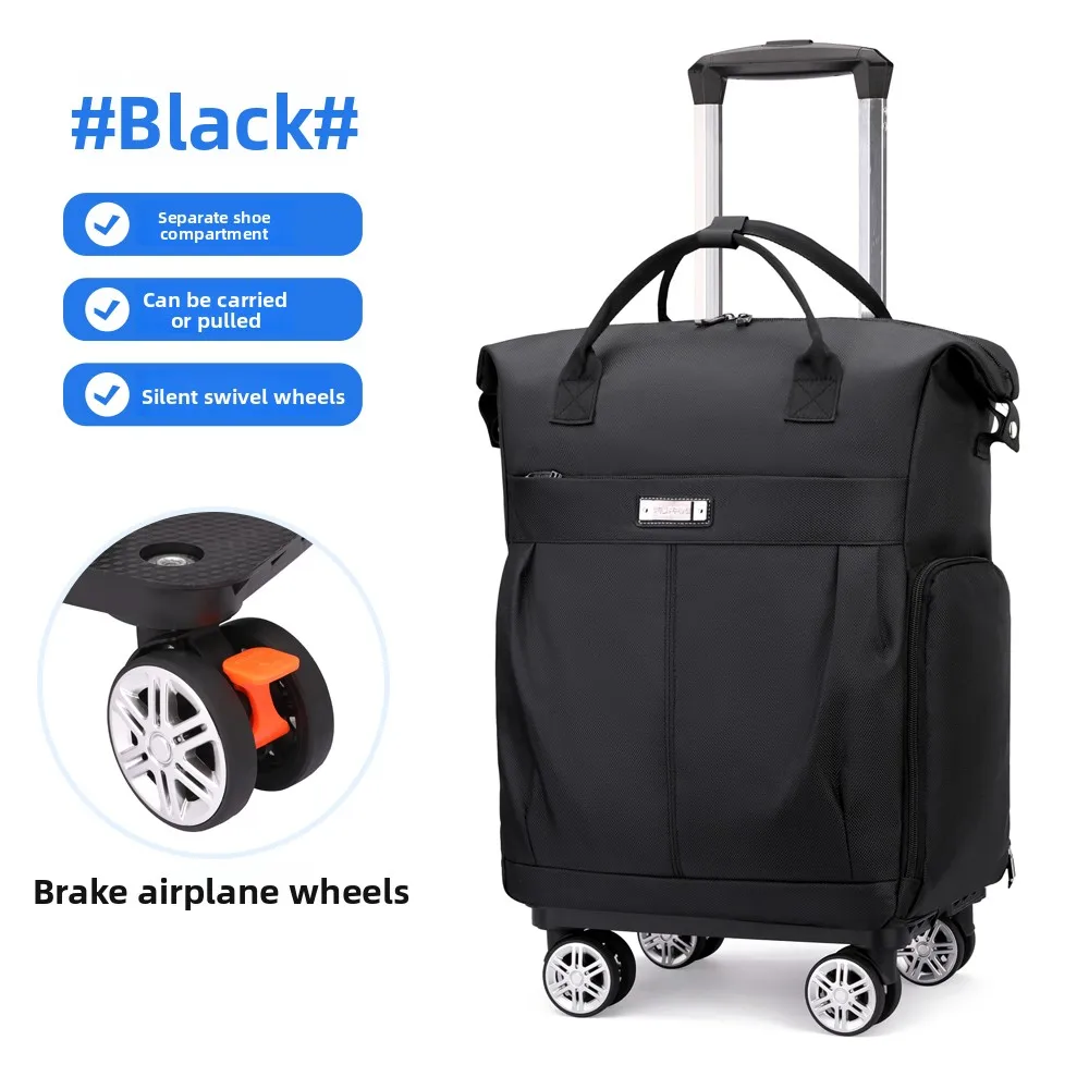 lightweight-portable-travel-bag-backpack-large-capacity-waterproof-short-trip-folding-detachable-shoe-storage-aircraft-carry-on
