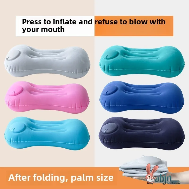 

Надувная велюровая высокая подушка для путешествий, поясничная подушка для самолета и скоростного поезда, портативная подушка для поддержки поясницы, подушка для отдыха и сна