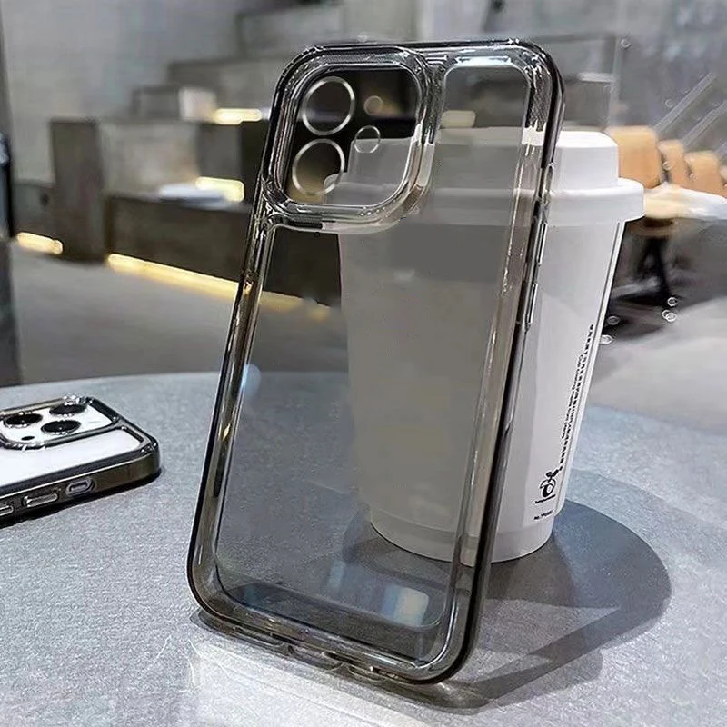 Luxury Transparent Shockproof Soft Silicone Phone Case For iPhone 11 14 13 12 15 Pro Max XS X XR 7 8 Plus SE 3 2022 Bumper Cover
