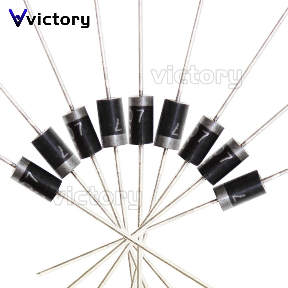 100PCS Schottky Rectifier Diode 1N5817 1N5819 1N5399 1N4937 1N4004 1N4001 1N4007 UF4007 HER107 FR207 FR157 FR107 RL207 DO-41