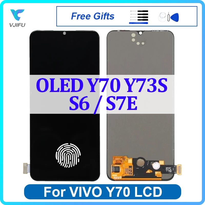 6.44\'\' OLED Screen For Vivo Y70 Y73S S6 S7E LCD Display V2059 V1962A V2031A Touch Screen Digitizer Assembly Replacement Repair