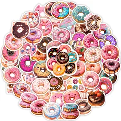 Lindo Donut postre DIY niños juguete regalo calcomanía pegatinas para teléfonos portátiles botellas coches álbum de recortes equipaje decorativo impermeable