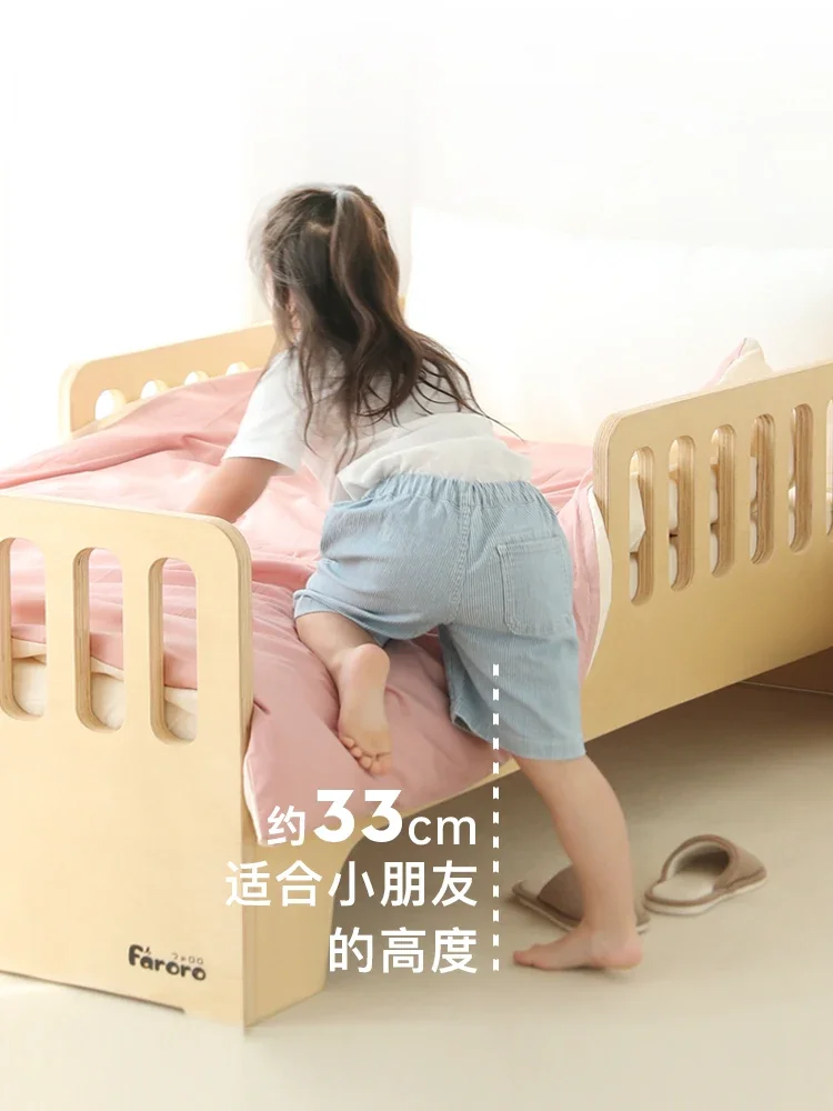 Children's beds for boys and girls with guardrails crib simple splicing big bed widening