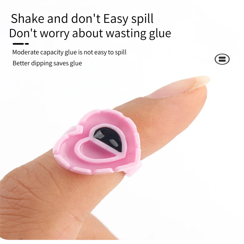 Mascara Ring Cup Adhesive Drops for Bridging Eyelashes Glue Bottle Cup for Flowering Planting Tray