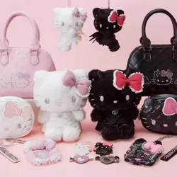 2024 August New Sanrio Angels and Demons Series Hellokittys Doll  Pendant Hairpin Cell Phone Chain Stickers Anime Plush Toys