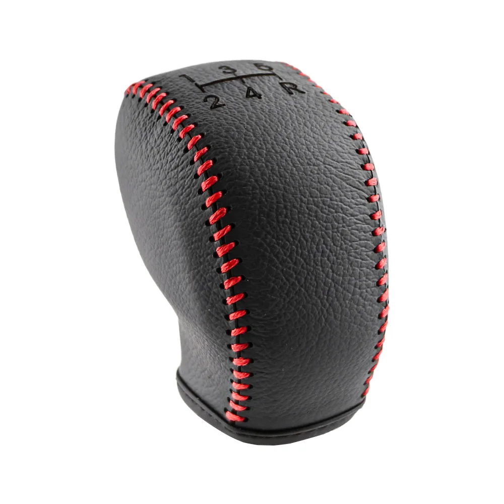 For Peugeot 208 308 2015-2024 MT LHD 5 Speed Car Gear Shift Knob Head Cover Leather Interior Accessories