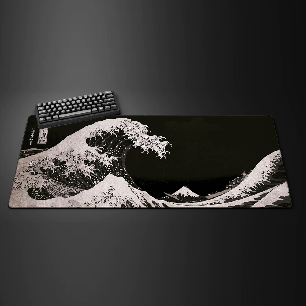 Art Mouse Pad Japan The Great Wave of Kanagawa Large Gaming Mousepad Gamer Keyboard Mouse Mats Office Computer Laptop Desk Mat