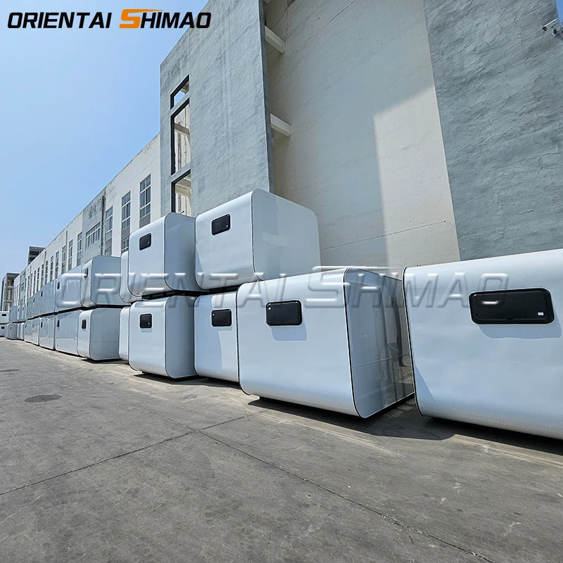 Portable Metal Sandwich Panel Container House with Outdoor Workshop-Residential Flat Pack Mobile Office