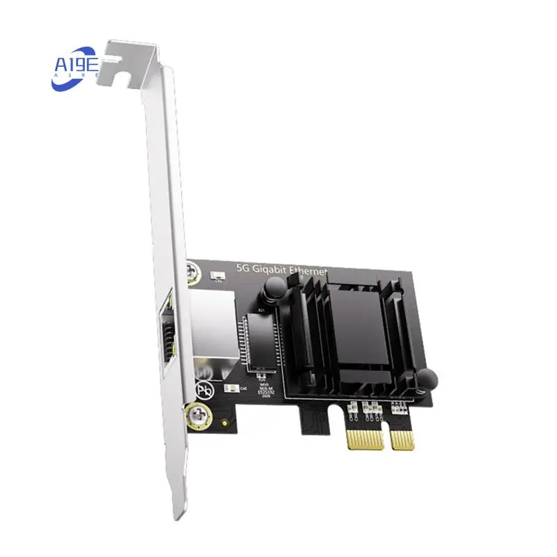 

A19E-5G Pcie To RJ45 Network Card RTL8126 Chip Gigabit Ethernet PCI Express Network Card 10/100/2500/5000Mbps For Desktop