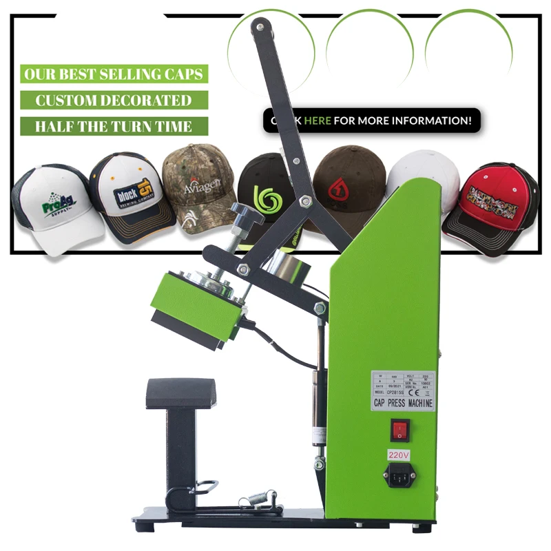 Factory Price Auto Open Baseball Cap/Hat Digital Heat Press Transfer Printing Machine