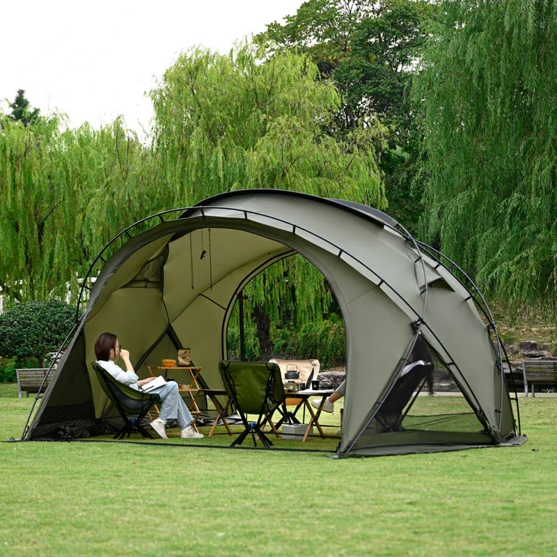 

Quick Dome Tent Outdoor Hemispherical Tent Windproof Camping Windproof and Rainproof Camping Sunscreen Large Sunshade Equipment