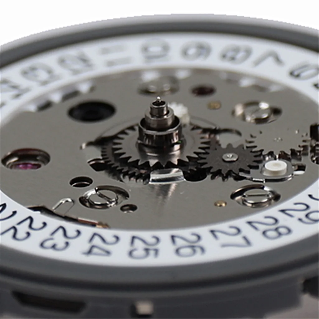 New NH34 GMT 24 Jewelry High Accuracy Mechanical Automatic Movement White Day Date 3 o\'clock Crown 3.8\'clock Crown