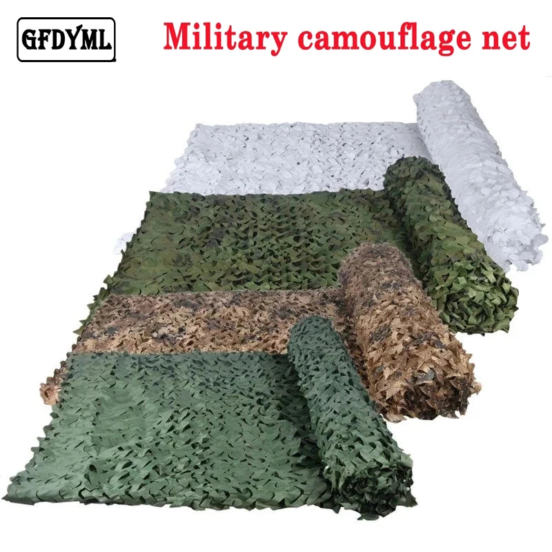 Military camouflage net hunting camouflage net garden gazebo net car awning white green black jungle desert color