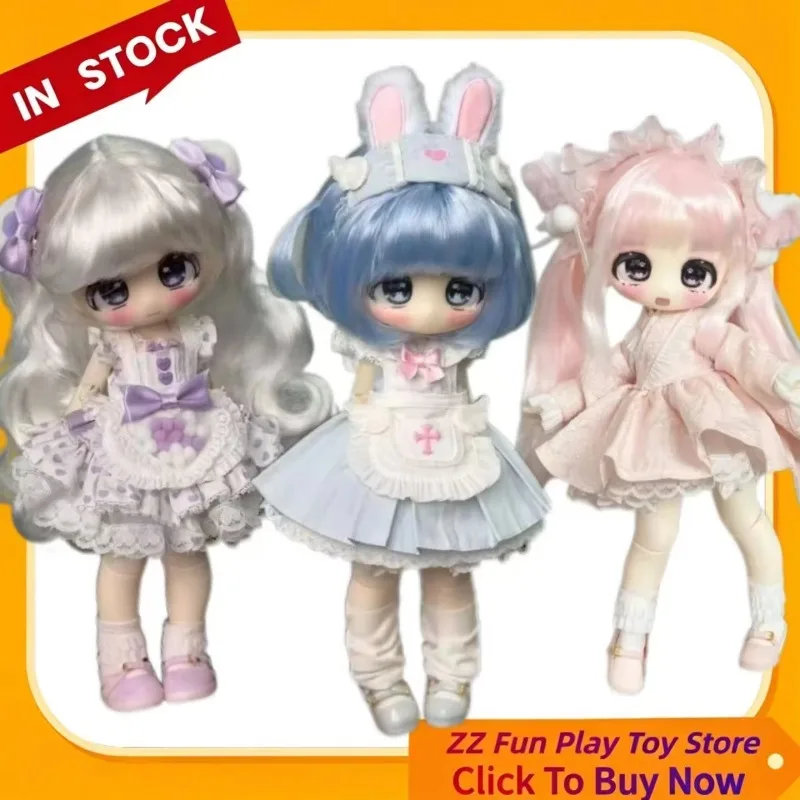 

New Products Sweet Velvet Window BJD Series Removable Wig Blind Box Three Point Small Six Kawaii Movable Joint Decoration Toys
