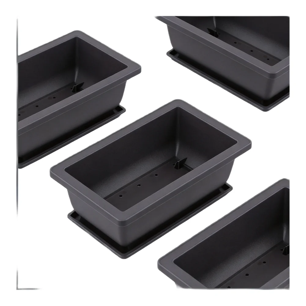 16.5*12.3*5.9cm Bonsai Pot Indoor Outdoor Plant Holder Holder Versatile Usage Charming Aesthetic Drainage System