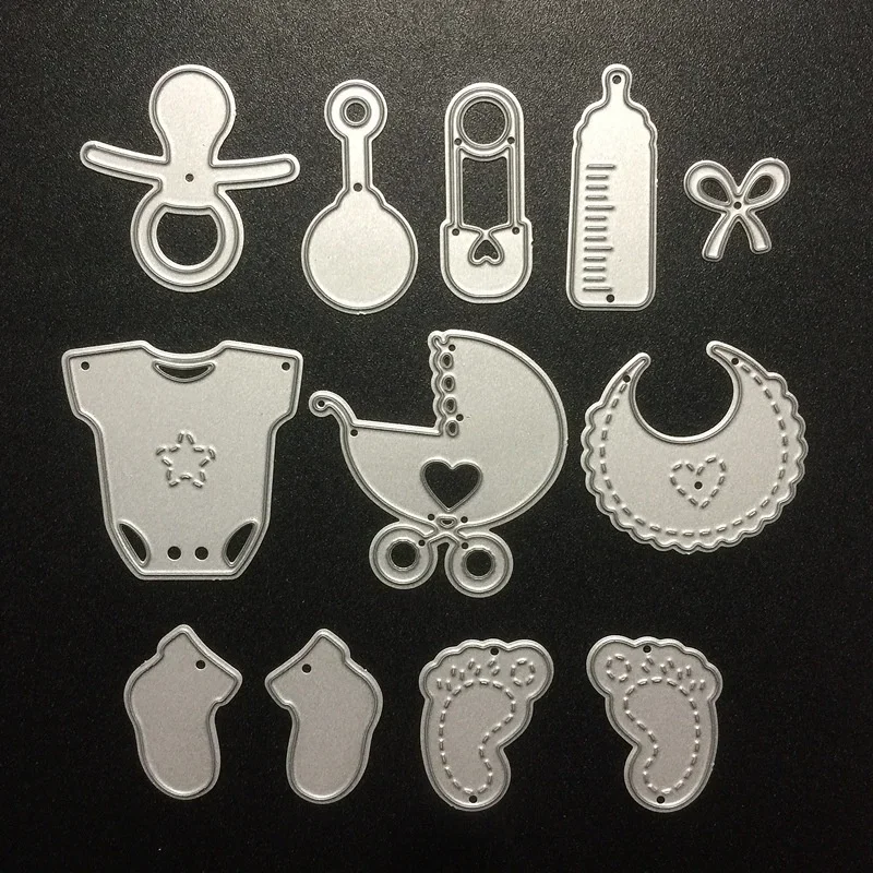 Lovely Baby Carriages Metal Cutting Dies Stencils for DIY Scrapbooking Stamp Photo Album