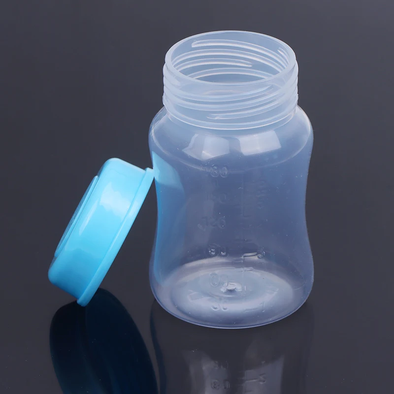 Green/Blue 180ml Breast Milk Storage Bottle Wide Neck Infant Newborn Food Freezer Fresh Cup New