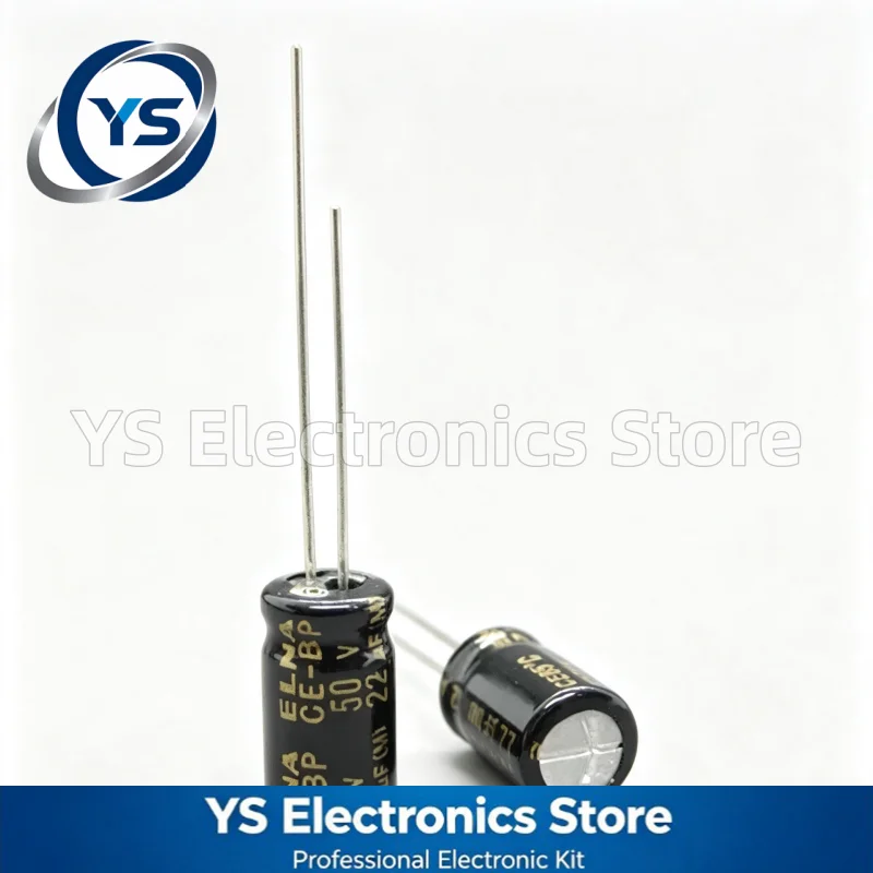 ELNA RBD CE-BP 50V22UF 6.3x11mm RBD-50V220MF3# 22UF50V 50V 22UF Non‑Polar HiFi Audio Electrolytic Capacitor New and Original 20%