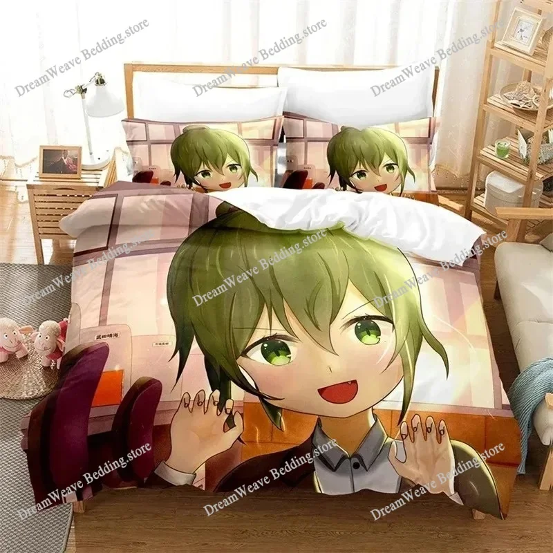 

3D Printed Anime My Senpai Is Annoying Bedding Set Duvet Cover Bedroom Comforter Single Twin King Size Quilt Cover Home Textiles