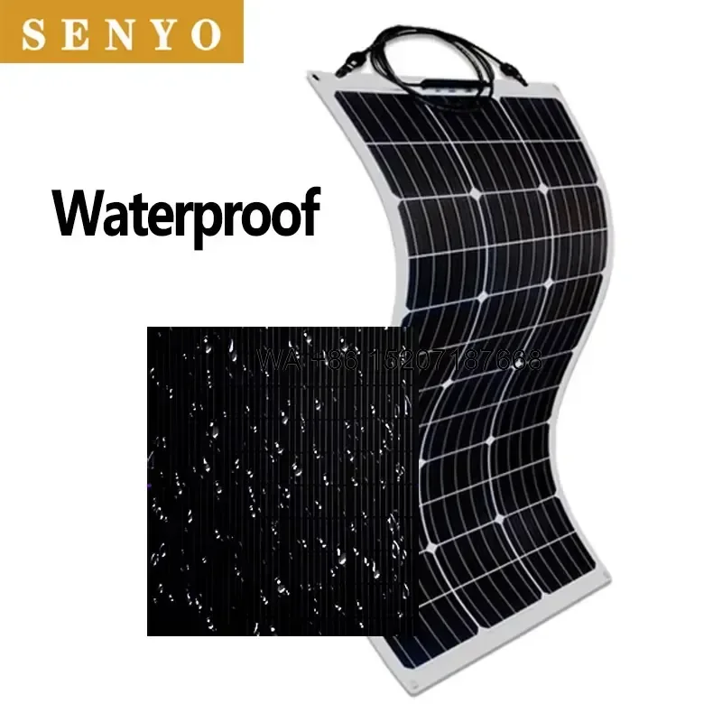 Wmwmnu for Easy Installation 175W Flexible PV Modules Solar Panel for Curved Surfaces Corrosion Resistant Solar Roof Panel